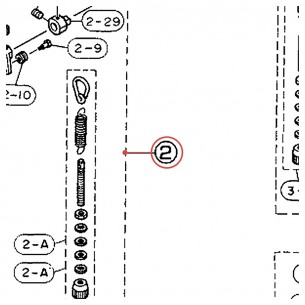 Embase de pédale complète (B) gauche v4 pour double pédale DFP860 / DFP865 - YAMAHA U0620871