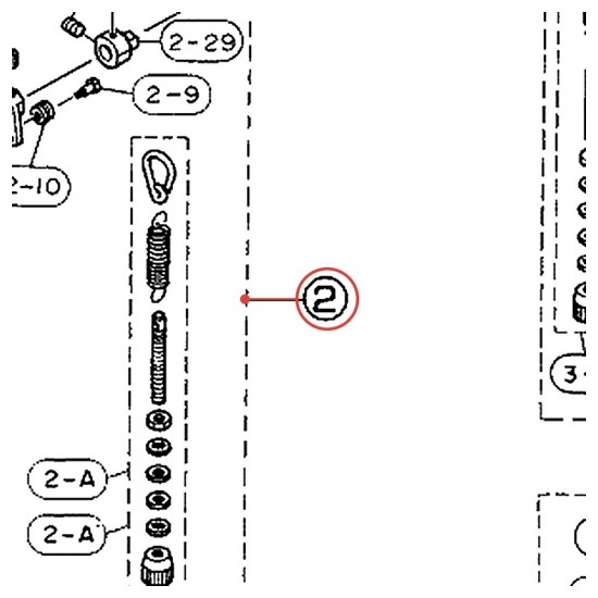 Complete Pedal Base Assembly (B) Left (4) for Double Pedal DFP860 / DFP865 - YAMAHA U0620871