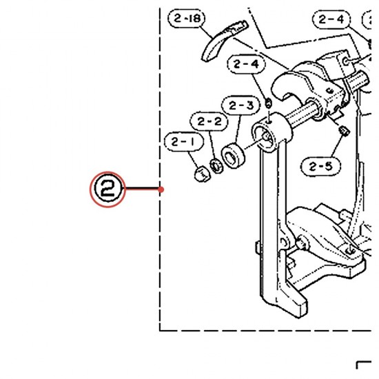 Embase de pédale complète (D) v3 pour pédale FP-630 - YAMAHA U0620940