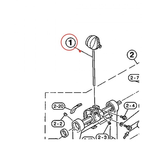 Beater (D) (3) Assembly for Foot Pedal FP850 / DFP880 - YAMAHA U0621041