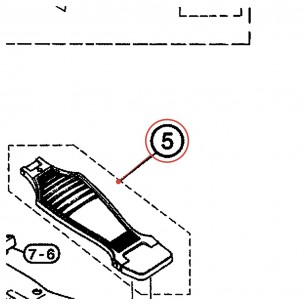 Footboard (D) (3) Assembly for Double Foot Pedal DFP870 / DFP770 - YAMAHA U0621050