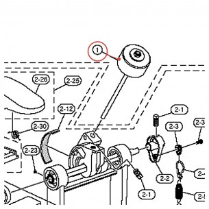 Batte complète (E) pour pédale DFP700 / Cocktail Drum CD15CJ - YAMAHA U0621140