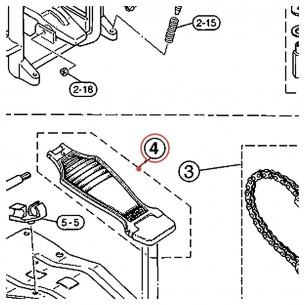 Footboard (D)-6 Assembly for Foot Pedal FP850 / DFP780 / DFP880 - YAMAHA U0621355