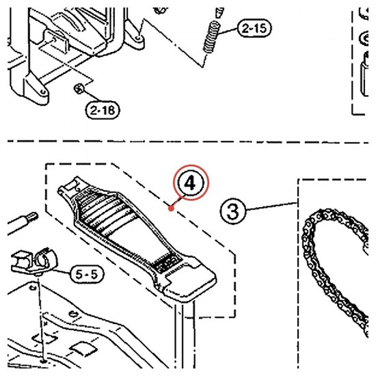Semelle complète (D) v6 pour pédale FP850 / DFP780 / DFP880 - YAMAHA U0621355