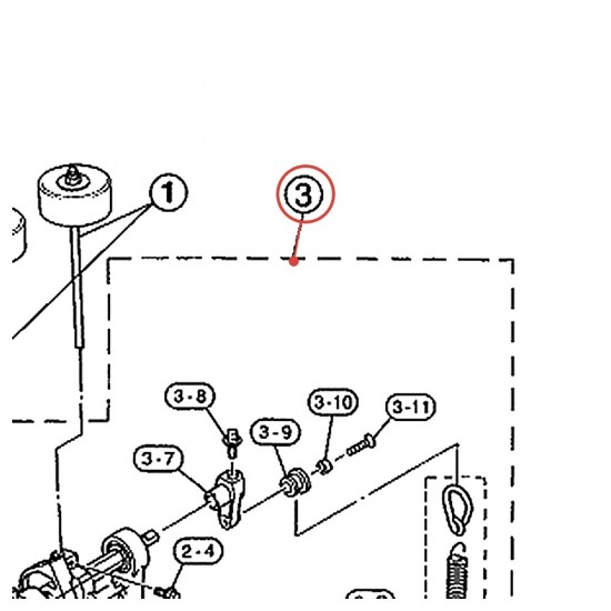Embase de pédale complète (F-3) pour double pédale DFP-700 - YAMAHA U0621423