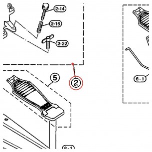 Embase de pédale complète (F-2) pour double pédale DFP-700 - YAMAHA U0621433
