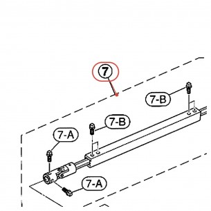 Complete Universal Joint Assembly (5) for Double Pedal DFP700 / DFP7210 - YAMAHA U0621450