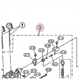 Embase de pédale complète (G-3) pour double pédale gaucher DFP-880L - YAMAHA U0621573