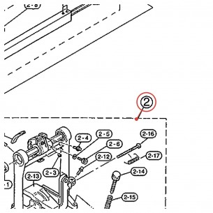 Embase de pédale complète (G) droite pour double pédale gaucher DFP-880L - YAMAHA U0621583
