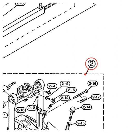 Embase de pédale complète (G) droite pour double pédale gaucher DFP-880L - YAMAHA U0621583