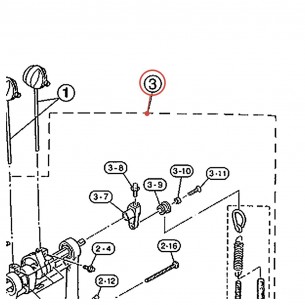 Embase de pédale complète (G-2) v2 pour double pédale DFP780 - YAMAHA U0621613