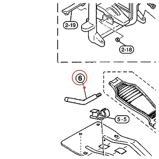 L Drum Key DK40R for Foot Pedal FP850 / DFP880S - YAMAHA U0621640