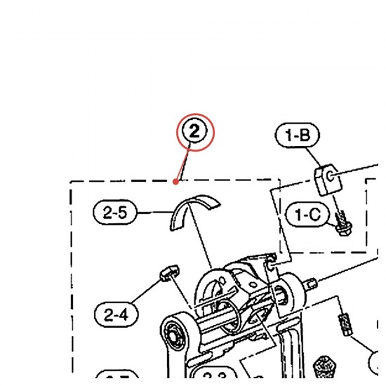 Cadre de pédale grosse caisse (H) v2 - FP9310 - YAMAHA U0621770