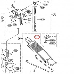 Bass Drum Pedal Toe Stop - FP910 / FP-901D - YAMAHA U0622070