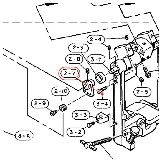 Bass Drum Pedal Angle Plate - FP720 / DFP750 - YAMAHA U0622180