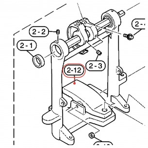 Serrage de cercle (D-2) pour pédale grosse caisse - FP640 / DFP770 / DFP870 - YAMAHA U0622241