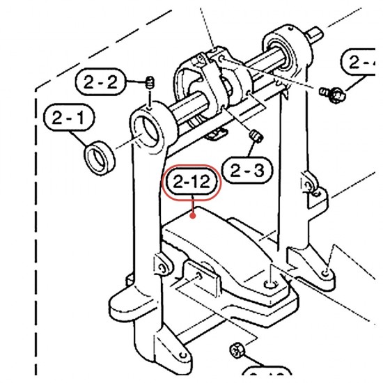Serrage de cercle (D-2) pour pédale grosse caisse - FP640 / DFP770 / DFP870 - YAMAHA U0622241
