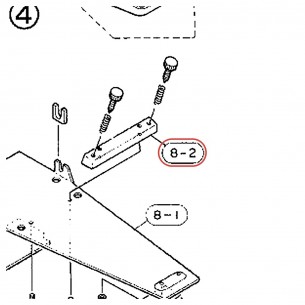 Double Pedal Stopper Block - DFP860 / DFP865 - YAMAHA U0622370