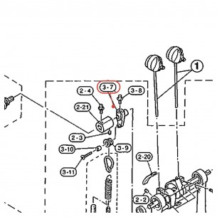Équerre (2)-2 de pédale grosse caisse - FP850 / DFP700 / DFP7210 - YAMAHA U0622550