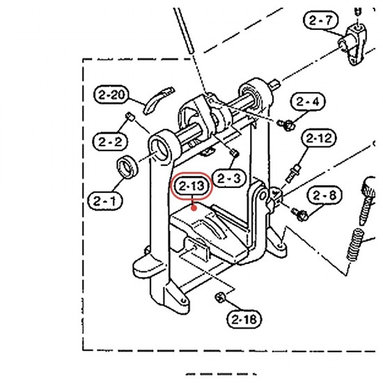 Serrage de cercle (E-2) pour pédale grosse caisse - FP850 / DFP780 / DFP880 - YAMAHA U0622670