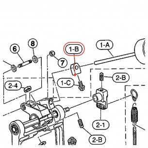 Double Pedal Beater Stopper - DFP9410 / DFP9310 - YAMAHA U0622730