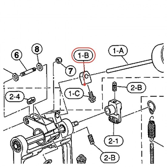 Double Pedal Beater Stopper - DFP9410 / DFP9310 - YAMAHA U0622730
