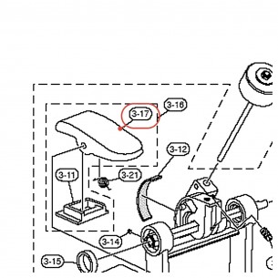 Bass Drum Pedal Hoop Clamp (G) - FP9500D / DFP9500C - YAMAHA U0622940