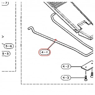 Bass Drum Pedal Footboard Linkage - FP910 / FP-901D - YAMAHA U0623180