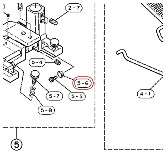 Butée de biellette de semelle pour pédale grosse caisse FP910 - YAMAHA U0623540