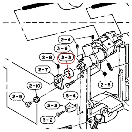Bague de cadre Ø19 pour pédale grosse caisse - DFP750 / DFP755 / DFP850 - YAMAHA U0623820
