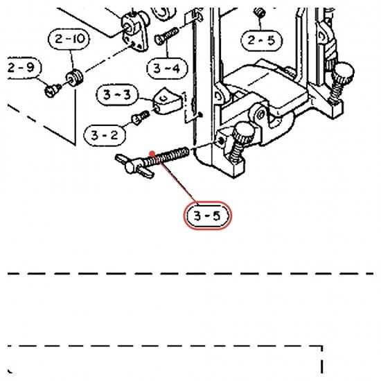 Double Pedal Wing Bolt L 80 - DFP750 / DFP860 - YAMAHA U0623840