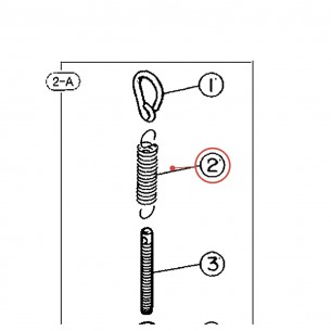Ressort de support de pédale grosse caisse - DFP750 / DFP755 / DFP850 - YAMAHA U0623870