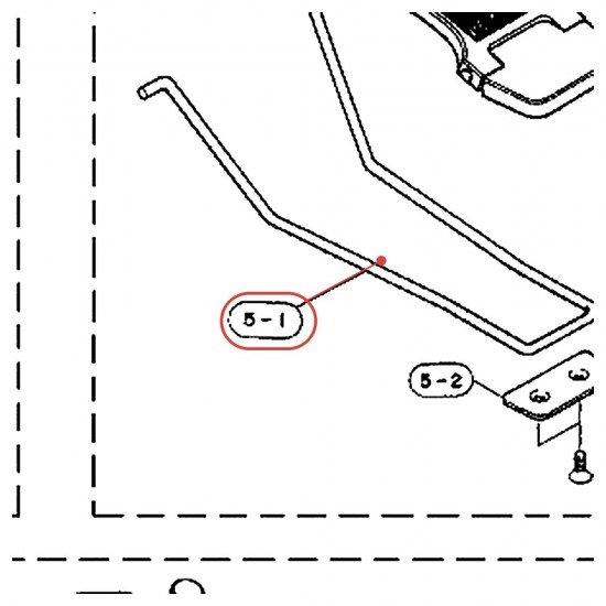 Biellette de semelle (D) pour pédale grosse caisse FP810 / FP735 / DFP850 - YAMAHA U0623930