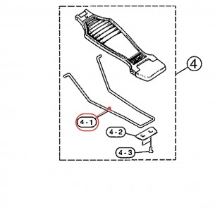 Biellette de semelle (E) pour pédale grosse caisse FP735A / FP630 / DFP700 - YAMAHA U0624040