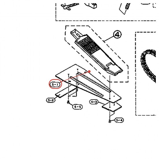 Bass Drum Pedal Base Plate (4) - FP720S - YAMAHA U0624210