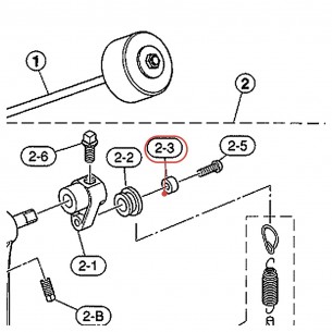 Bague de galet de ressort pour pédale grosse caisse FP720 / DFP7210 / FP6110 - YAMAHA U0624420