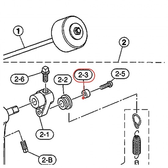 Bague de galet de ressort pour pédale grosse caisse FP720 / DFP7210 / FP6110 - YAMAHA U0624420