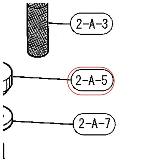 Écrou de réglage de ressort (3) pour pédale DFP9410 / DFP9310 / DFP8110 - YAMAHA U0624700