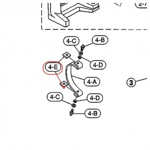 Belt Reinforcement Plate (3) - FP9500 / DFP8110 / DFP9310 Pedal - YAMAHA U0625350
