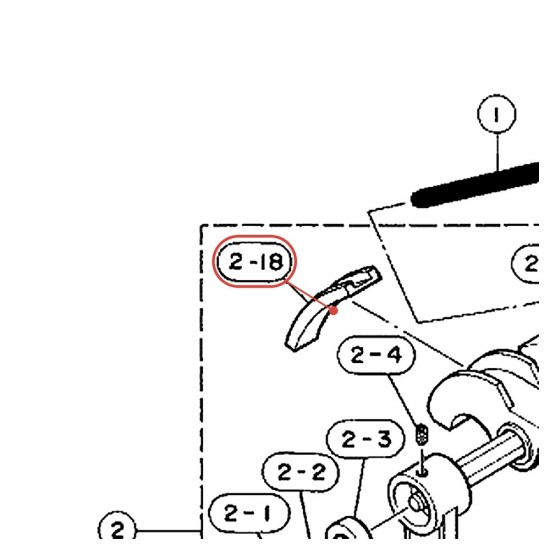 Bass Drum Pedal Single Chain Guide - FP735A / FP735 / FP630 - YAMAHA U0627170