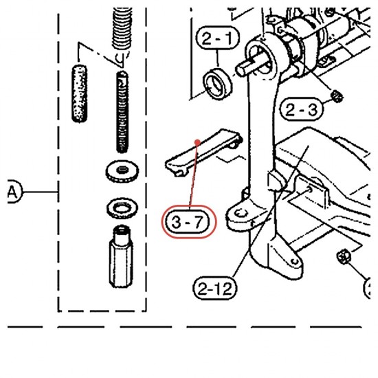 Support de cercle grosse caisse pour pédale DFP780S / DFP870 / DFP880 - YAMAHA U0627220
