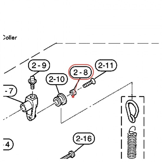 Bass Drum Pedal Spring Roller Collar - FP640 - YAMAHA U0627230