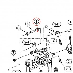 Polyester Washer M6 - DFP9410 / FP9410 Pedal - YAMAHA U0627310