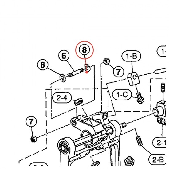 Polyester Washer M6 - DFP9410 / FP9410 Pedal - YAMAHA U0627310
