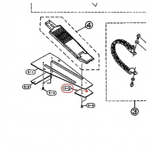 Caoutchouc de base (S)2 pour pédale FP720S / HH80 - YAMAHA U0628135