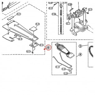 Caoutchouc de base (S)4 pour double pédale DFP700 - YAMAHA U0628370