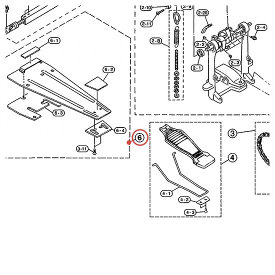 Double Pedal Base Rubber (S)4 - DFP700 - YAMAHA U0628370