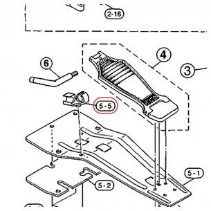 Porte-clé Allen (2) pour pédale - DFP780 / DFP880 - YAMAHA U0628400