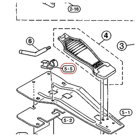 Wrench Holder (2) - DFP780 / DFP880 Pedal - YAMAHA U0628400