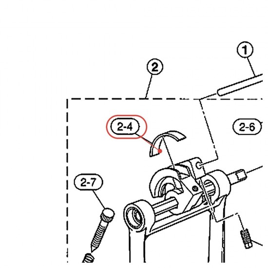 Cuir de chaîne pour pédale DFP8210 / FP8210 / DFP7210 - YAMAHA U0628420
